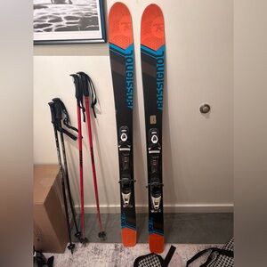 Rossignol Sky 7 HD Black and Orange Skis with Bindings